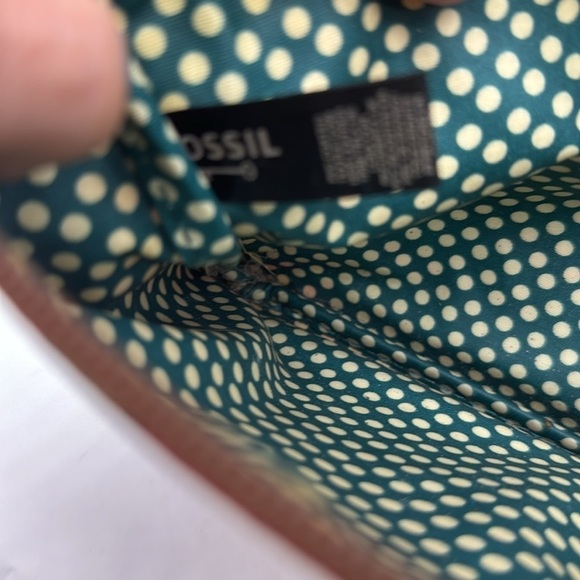 Key-Per Vintage Clutch Pouch Oranges Pink Leaves Plumeria FP6089 - Picture 6 of 9